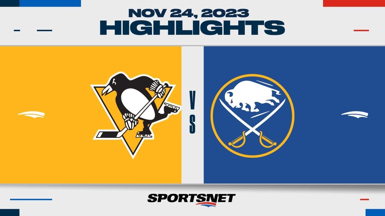 NHL Highlights | Penguins vs. Sabres - November 24, 2023