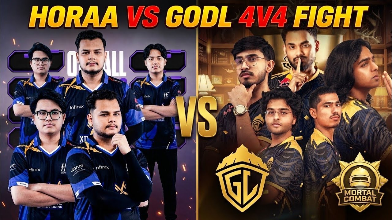 GodL (DSG) 🇮🇳 против Horaa Esport 🇳🇵 Настоящий бой 4 на 4