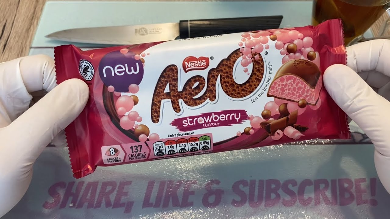 Конфетный батончик AERO STRAWBERRY