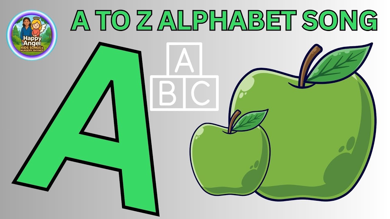 Phonics Song with TWO Words - A For Apple - ABC Alphabet Songs with Sounds for Children