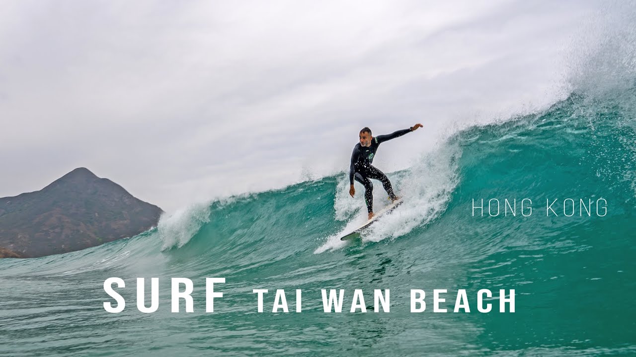 Surfing in Hong Kong. The best surfing spot in Tai Long Wan. Sai Kung