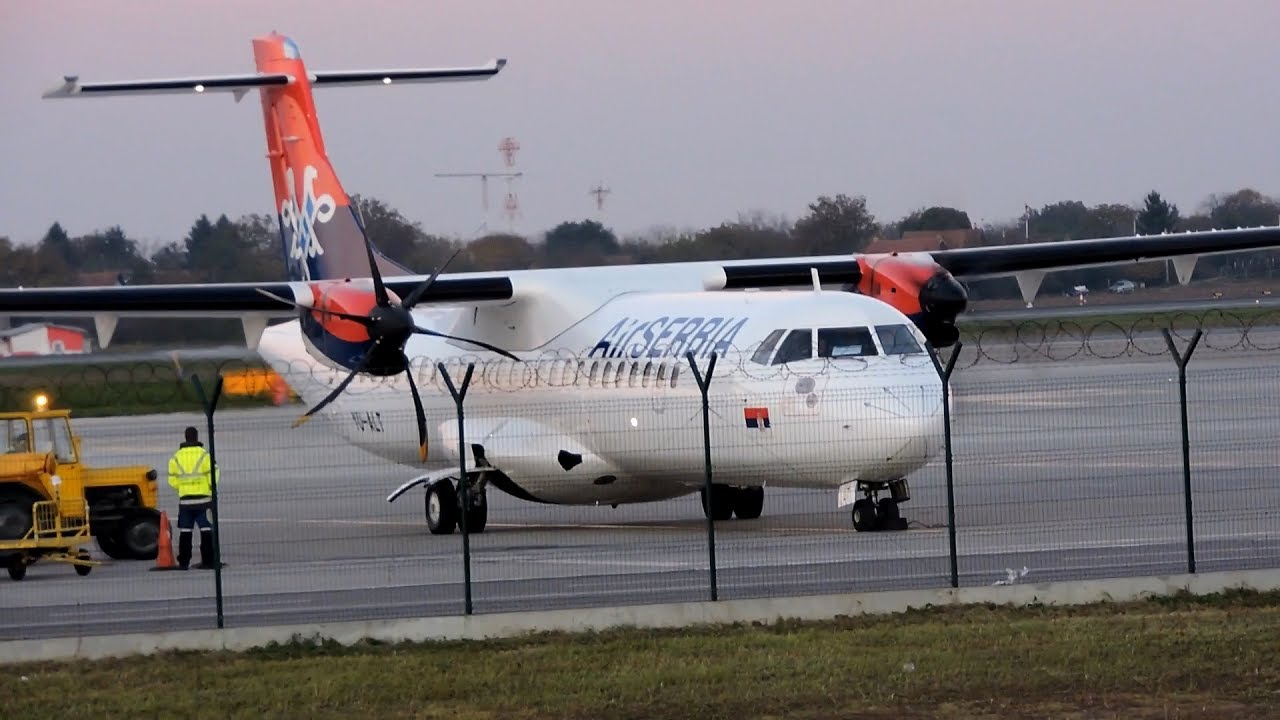 Apron Movements At Belgrade Airport (Air Serbia ATR 72)