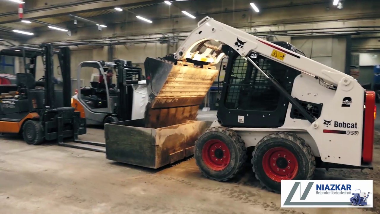 Betonfräsen mit Wirtgen Kaltfräse