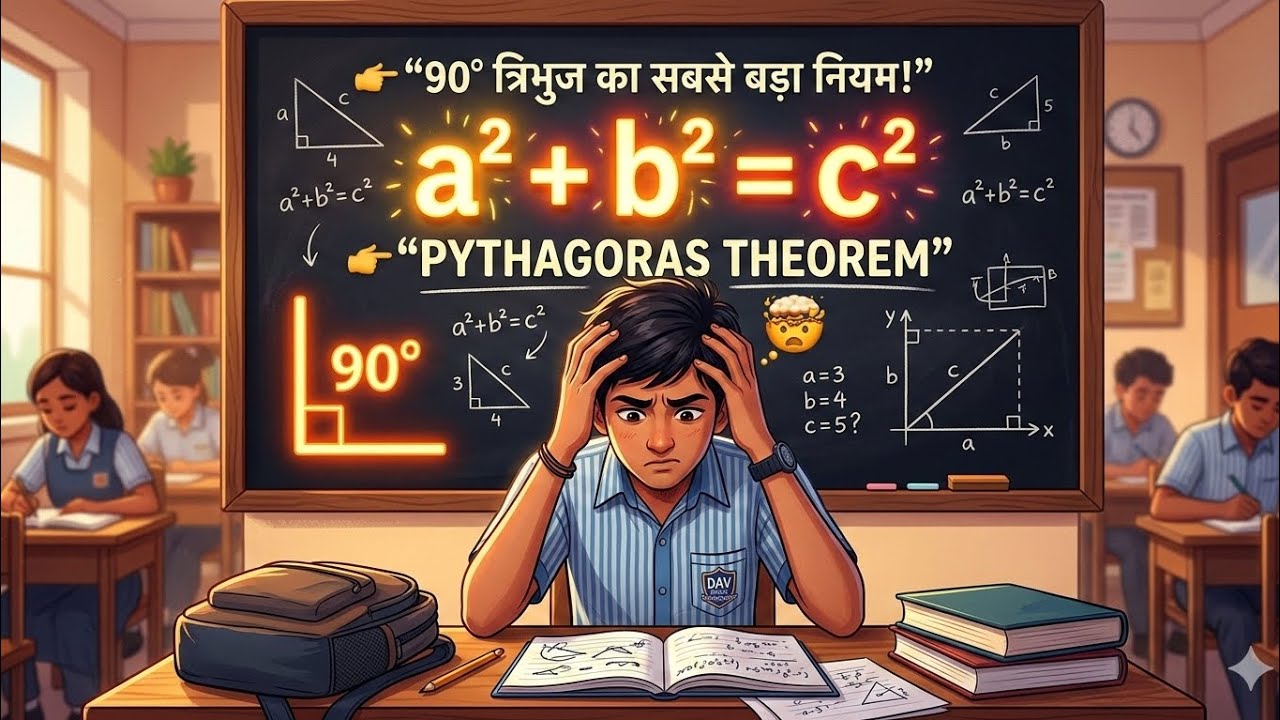 Pythagoras प्रमेय समझो 5 मिनट में | Class 10 Maths Trigonometry