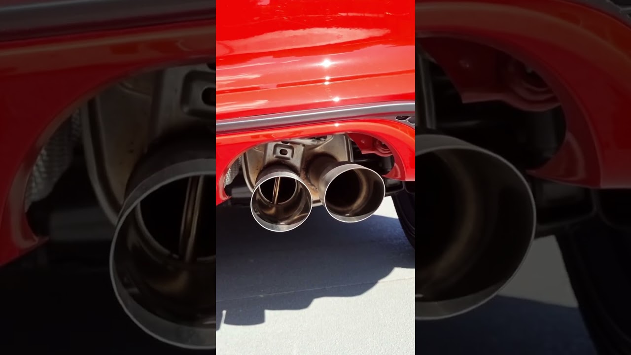 Open valve exhaust muffler sound stock OEM Ford Fiesta ST