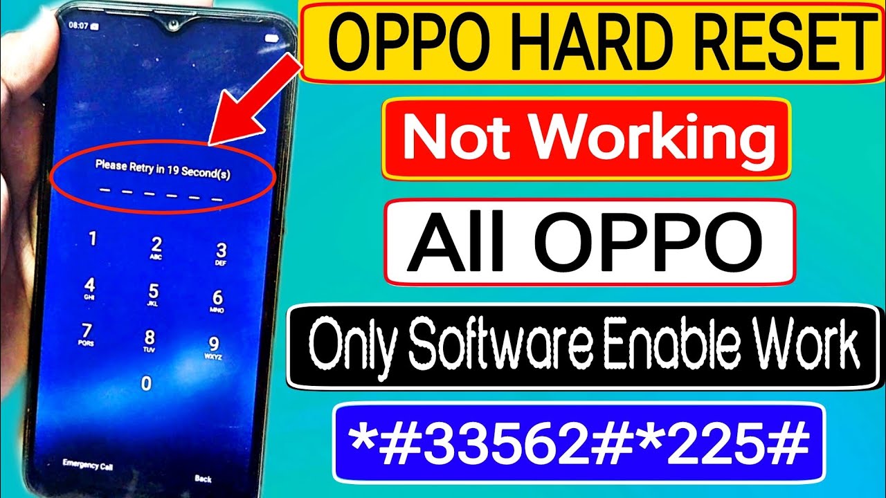 Nov... 2024 & 2025:- Oppo Mobile Ka Lock Kaise Tode, Oppo Phone Ka Lock Kaise Tode | Oppo Hard Reset