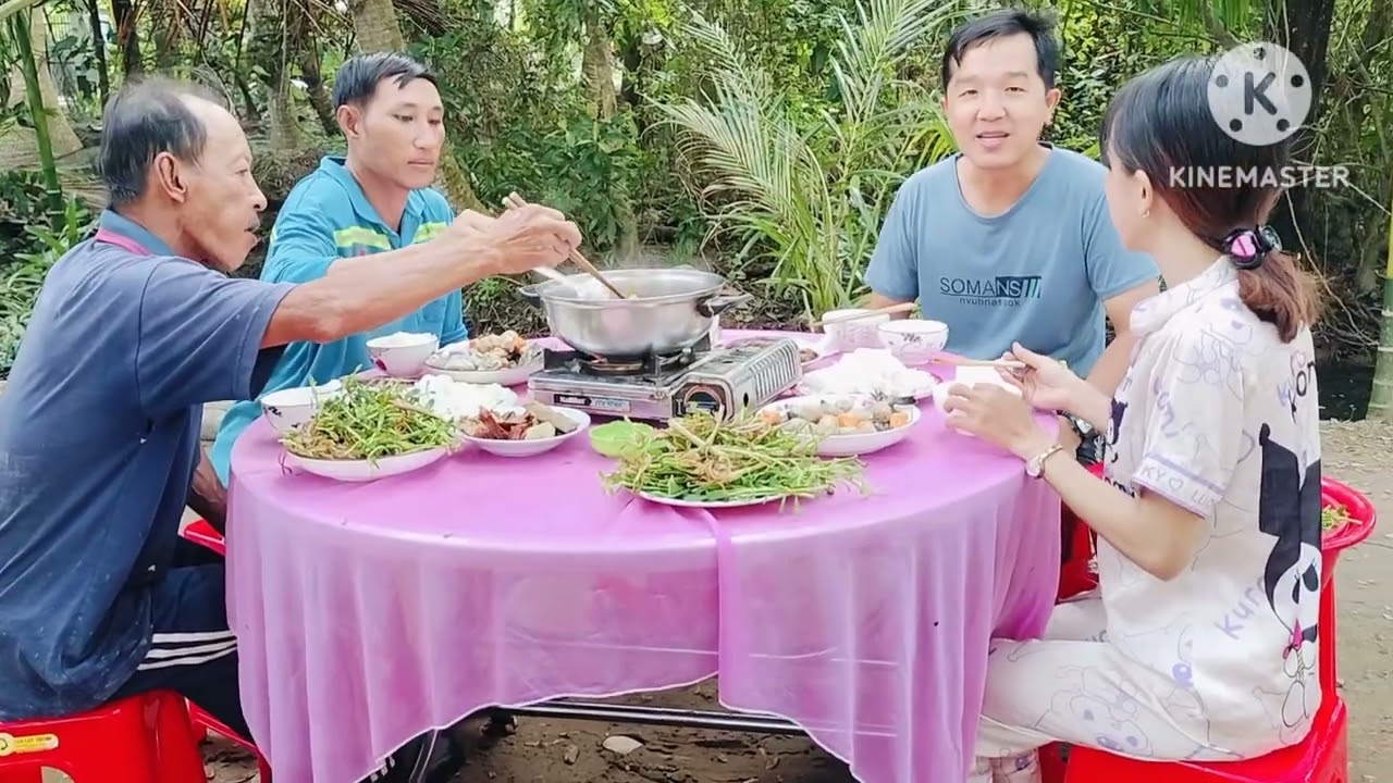 Ngày ăn mừng nhà chị quế được khởi công  | Quê Em Trà Ôn | 