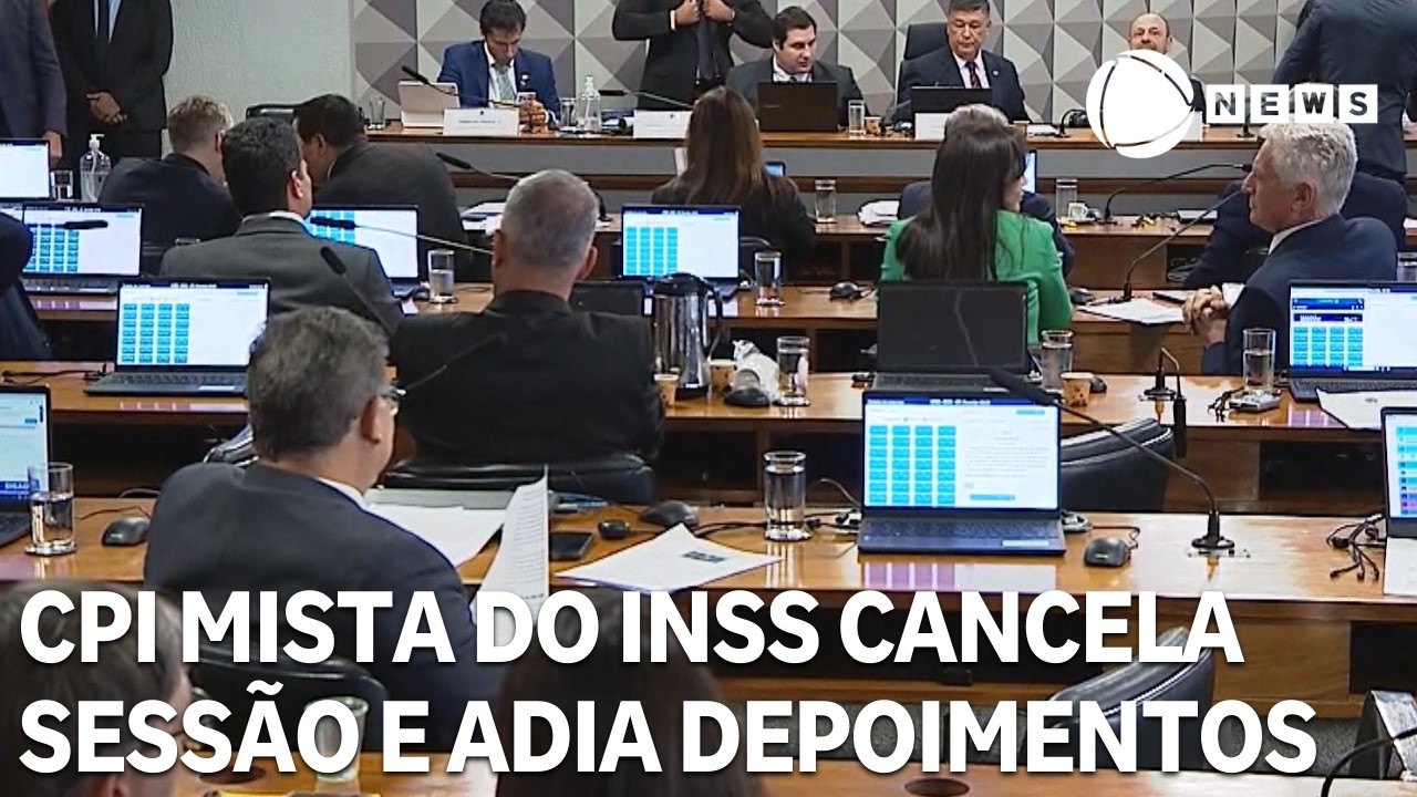 CPI mista do INSS cancela sess&atilde;o e adia depoimentos