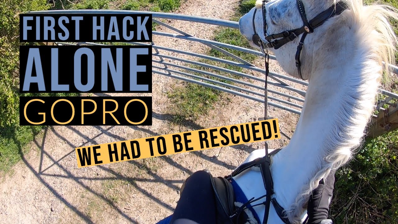 FIRST HACK ALONE FAIL | GoPro Hack Out With Me | UK Equestrian YouTuber