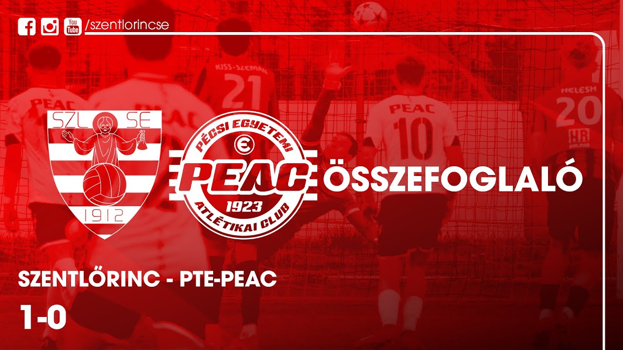 Összefoglaló | Szentlőrinc - PTE-PEAC 1-0 | NB III. Dél-Nyugati csoport 19. forduló
