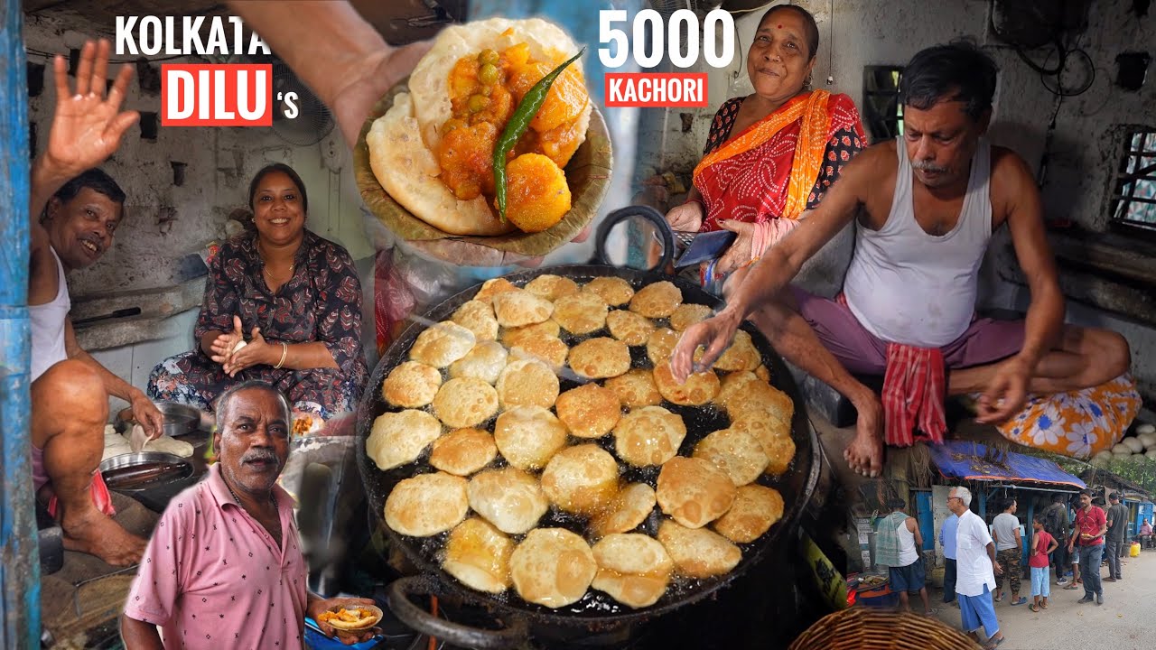 5000 Kachori Everyday - Kolkata Famous Dilu’s Kachori | Green Matar & Aloo Dum￼ @IndianFoodExplorer 