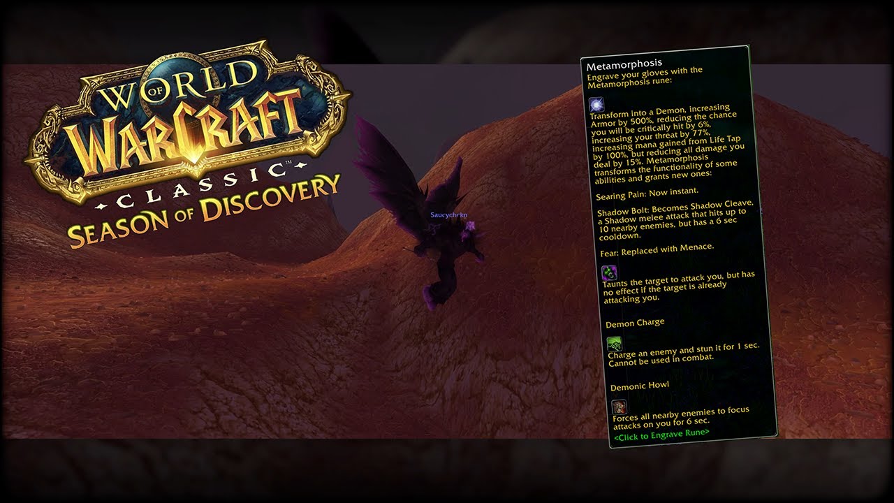 SoD Warlock Runes - WoW Phase 7/8