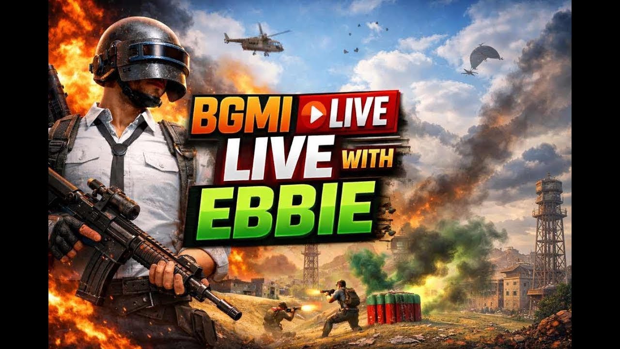 BGMI LIVE WITH EBBIE | NOOB GAMEPLAY ALERT🤪