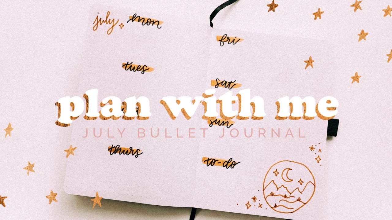 July Desert Theme Bullet Journal in Archer and Olive Notebook | Plan With Me
