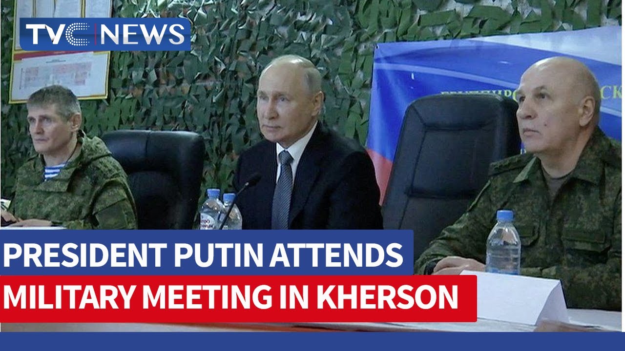 President Putin Attends Military Meeting in Kherson