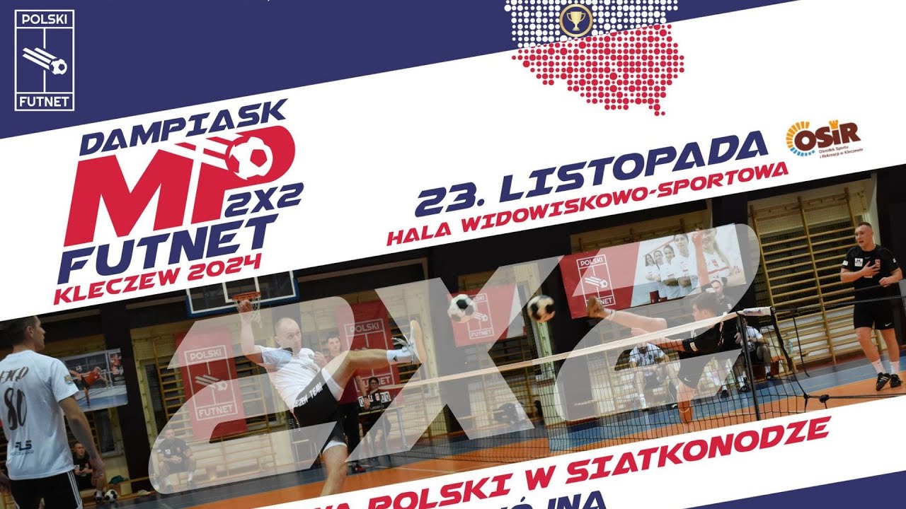 DAMPIASK Mistrzostwa Polski w Siatkonodze 2x2 - Kleczew 2024