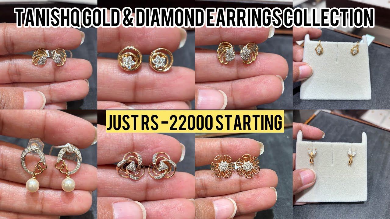 Tanishq Gold & Diamond Earrings Designs with Price | Latest Elegant Collection