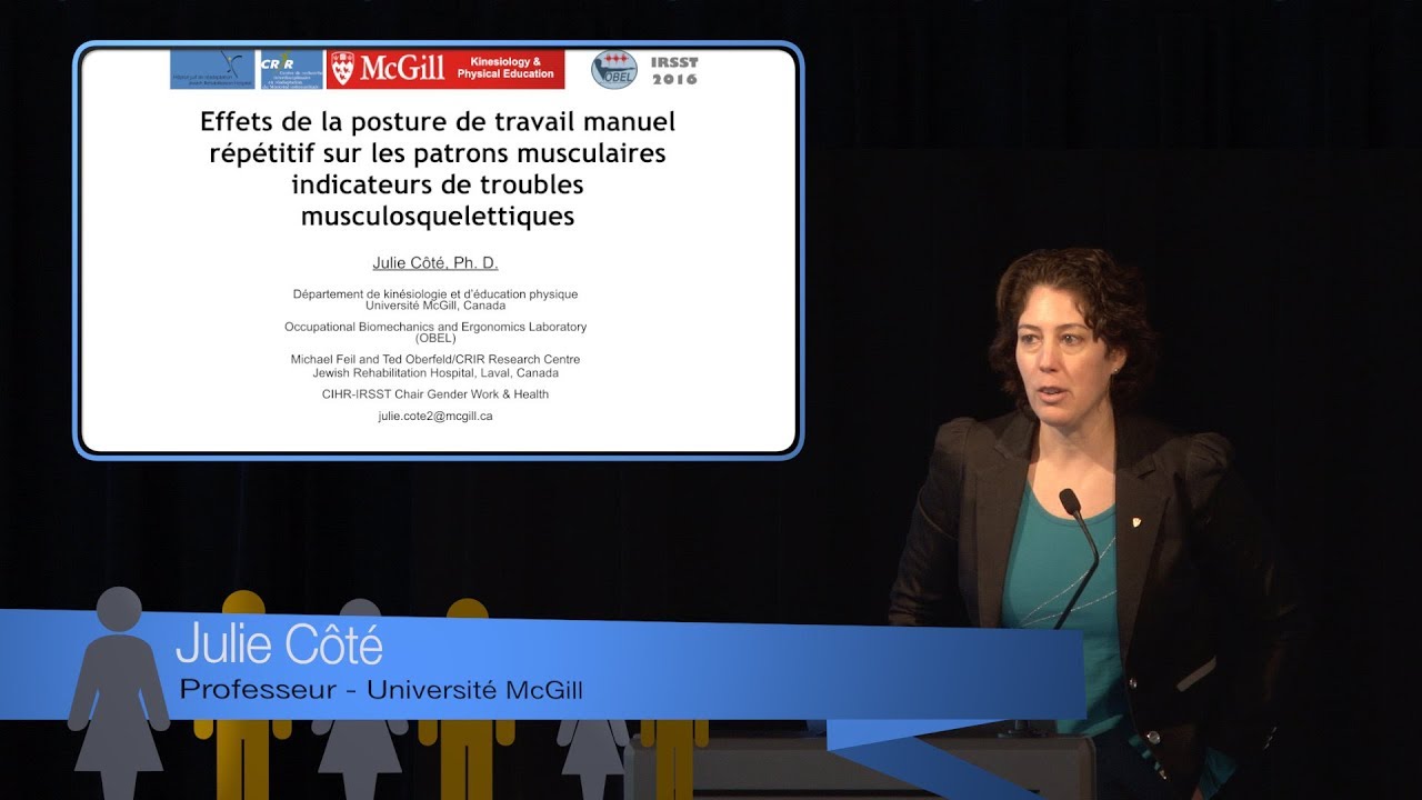 Effets de la posture de travail manuel r&eacute;p&eacute;titif
