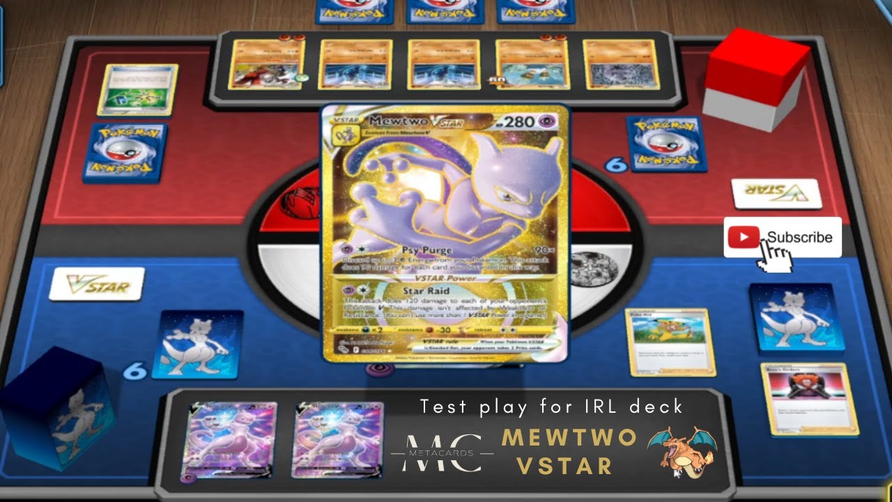 Building a Cheap Mewtwo Vstar deck IRL (online test play)