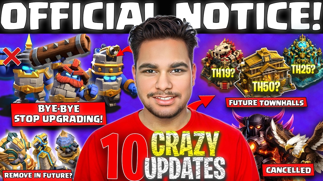 ⚡TH19 Changes EVERYTHING! Guardians Removal?, Future Town Halls & Scrapped Ideas | COC News |
