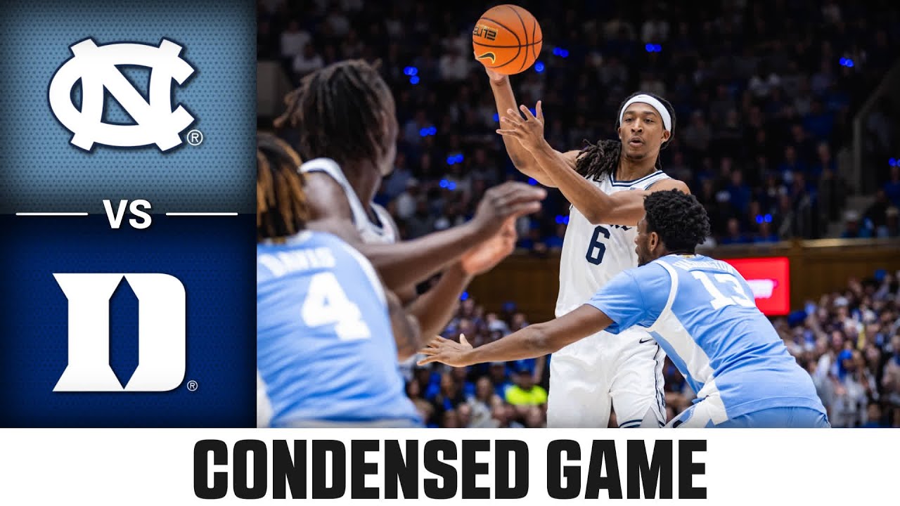 North Carolina vs. Duke Condensed Game | 2024-25 ACC Men's Basketball