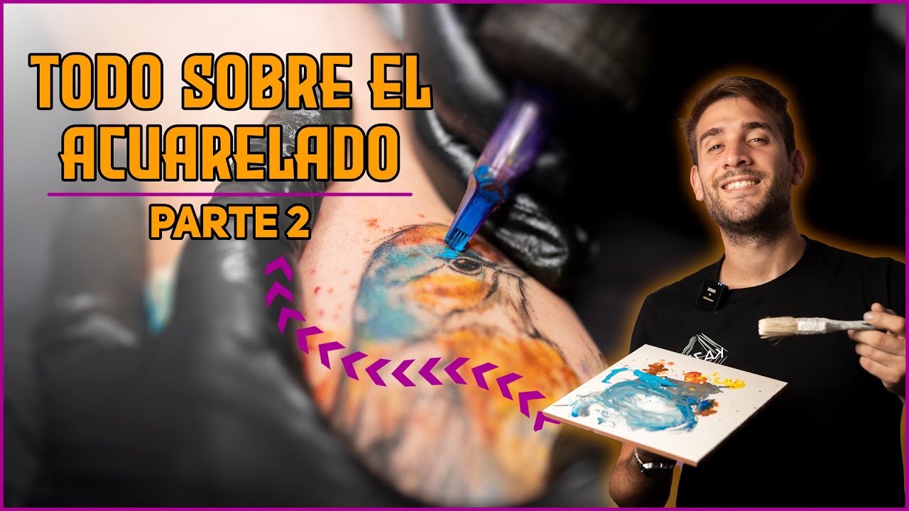 Cómo Tatuar Estilo Acuarela 🌈 Paso a Paso + Técnicas Reales en Piel