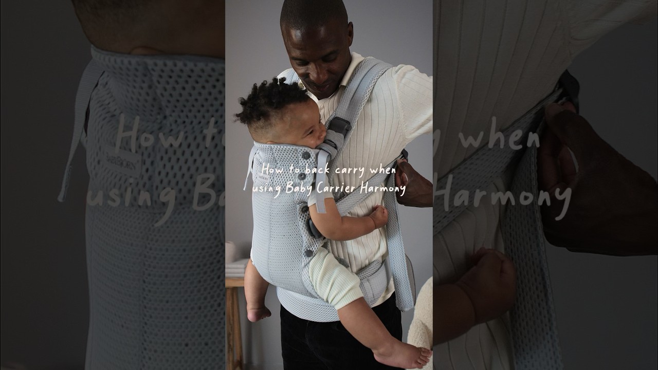 Front to back, our Baby Carrier Harmony makes back caring in a breeze! 🌟#babybjorn