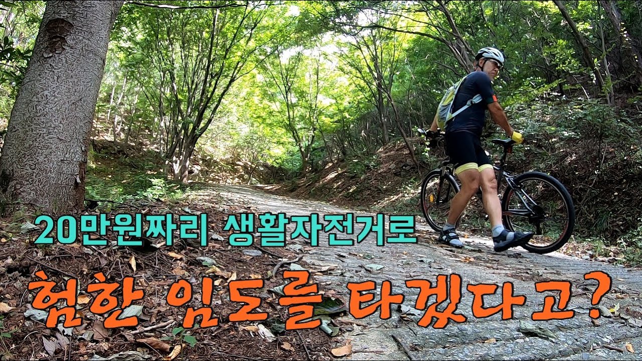 MTB 타던 임도에 20만원짜리 생활자전거로 들이대 봤습니다 / 1,000만원짜리 자전거와 20만원짜리 자전거의 차이점은 바로 이겁니다.