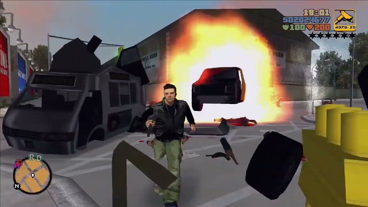GTA 3 | Colombians Vs Yakuza Gang Warfare | Pike Creek (PC)