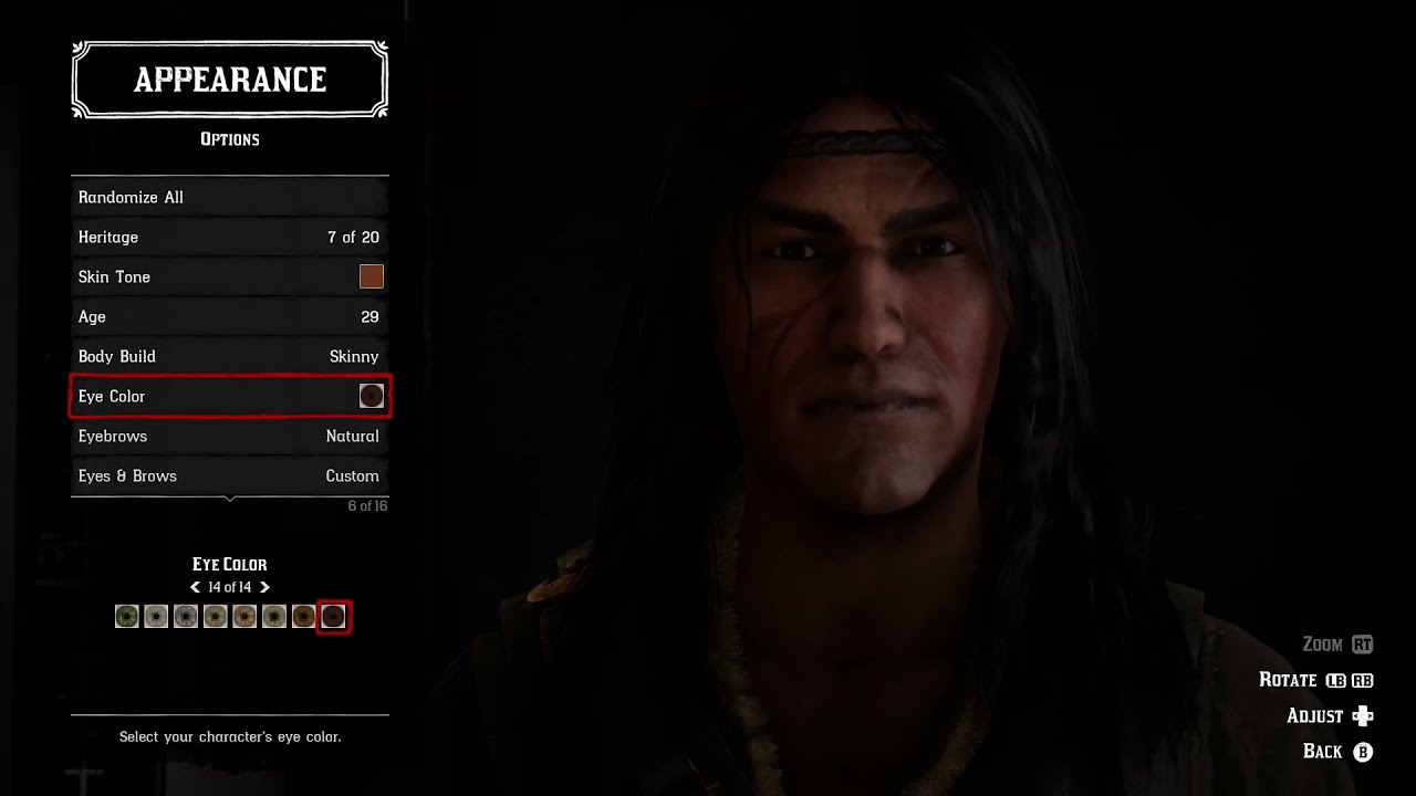 How to make a realistic Native-American character and face in Red Dead Online