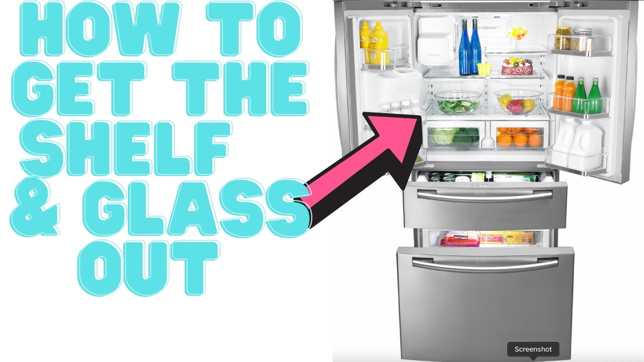Samsung Refrigerator Shelf and Glass Removal Step by Step Instructions
