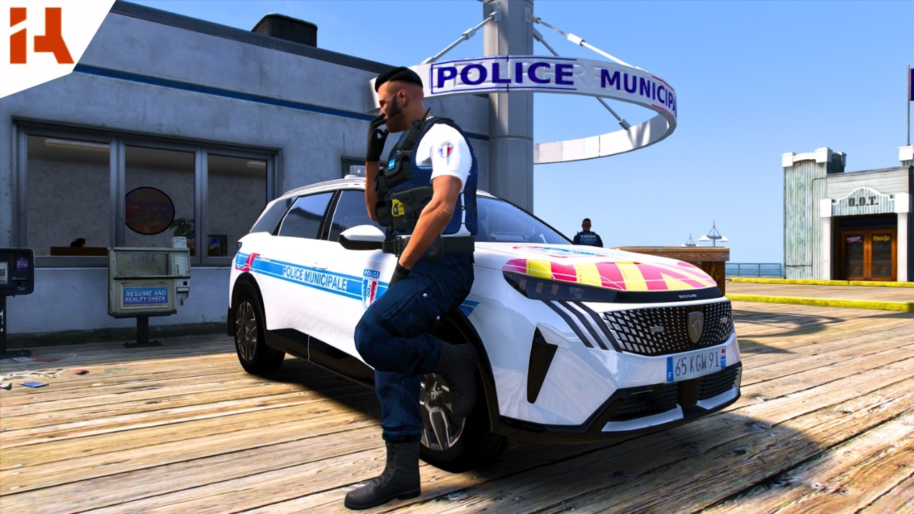 UNE PATROUILLE EN 5008 AVEC LA POLICE MUNICIPALE 👮