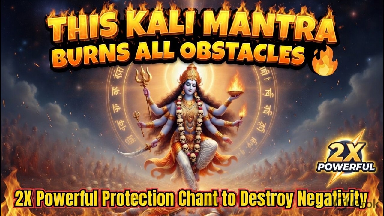 🔥 THIS KALI MANTRA BURNS ALL OBSTACLES | 2X Powerful Protection Chant to Destroy Negativity