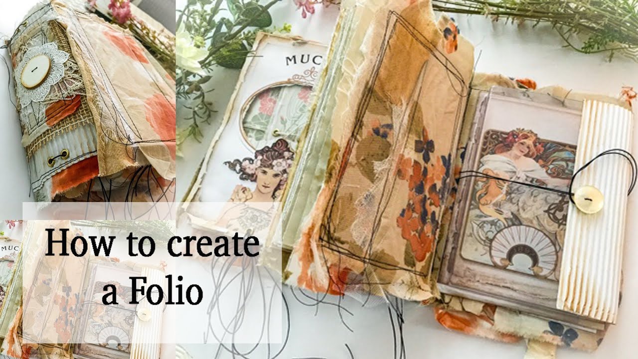 How to create a JUNK JOURNAL FOLIO | collaboration with  @Tonya Samuels  | JJ#216