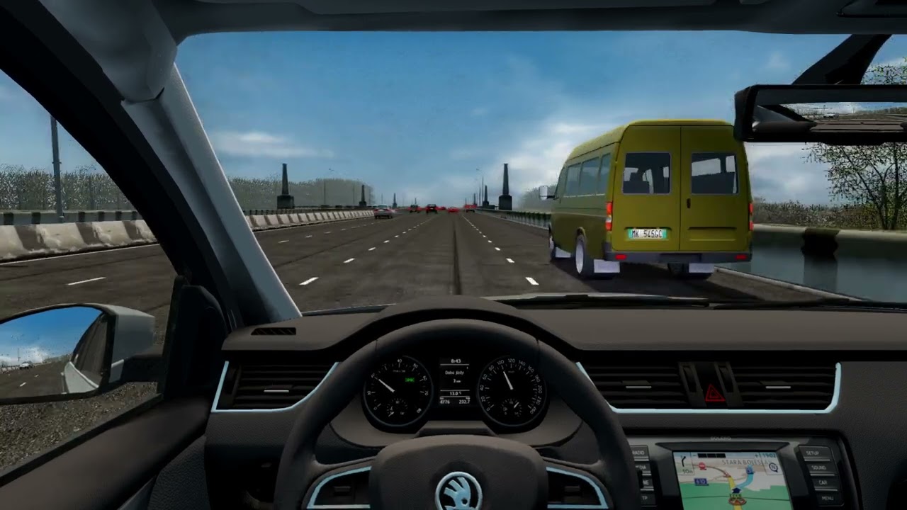 Plimbare cu  Skoda Octavia A7 1.4 TSI DSG pe City Car Driving
