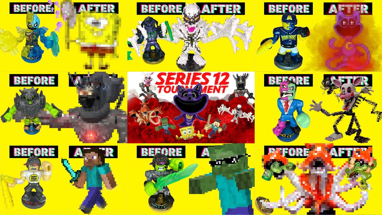 Custom Akedo Warriors Series 12 Compilation Catnap, SpongeBob, Anti-Venom, Emperor Toilet & More
