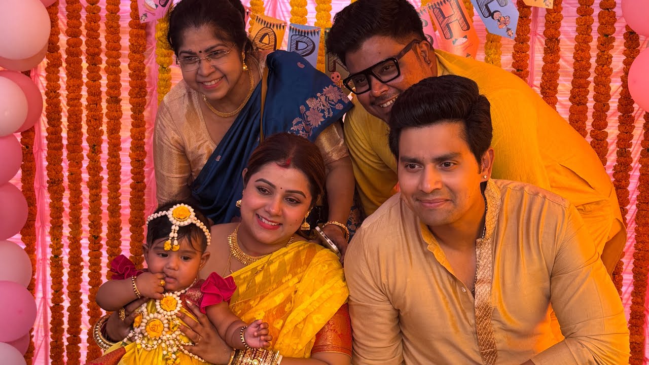 অন্নপ্রাশন হয়েগেলো আমার মেয়ের/ গায়ে হলুদ এর সাজ দেখে আমি কান্না করলাম
