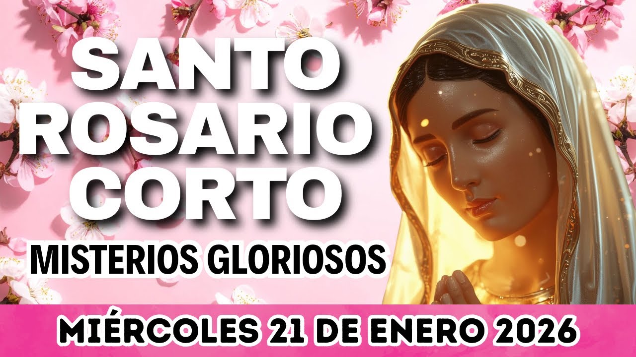 🙏🏽Santo ROSARIO de hoy miércoles 21 de enero. Misterios gloriosos 🙏🏽