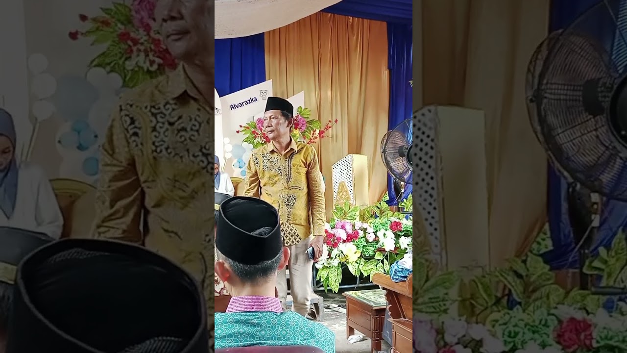 Allahuma barik jeni membacakan surah lukman dlm acara aqiqah anak bu ayak. 