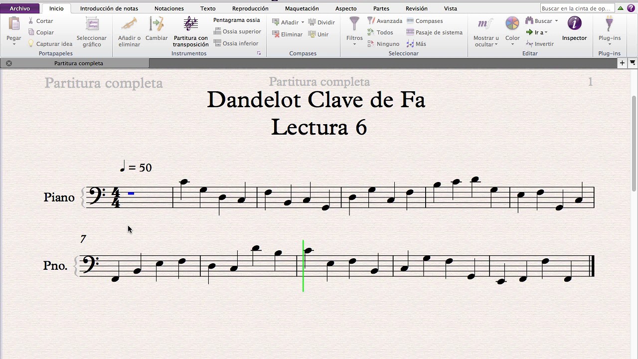Clave de Fa - Lectura 6