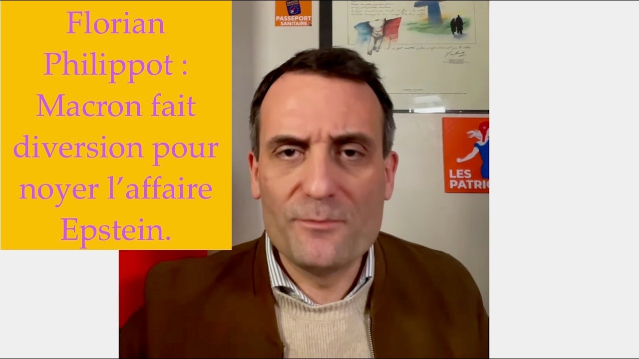 Florian Philippot : Macron fait diversion pour noyer l'affaire Epstein.