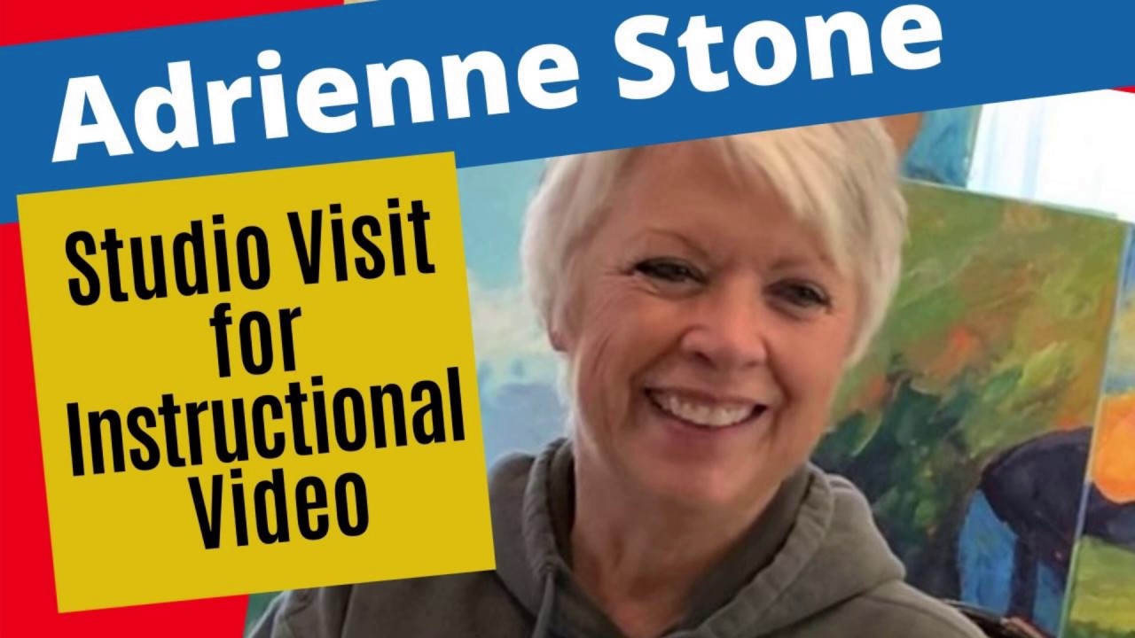 ADRIENNE STONE - Paint Session for her Instructional Video on How to Paint with Acrylics.
