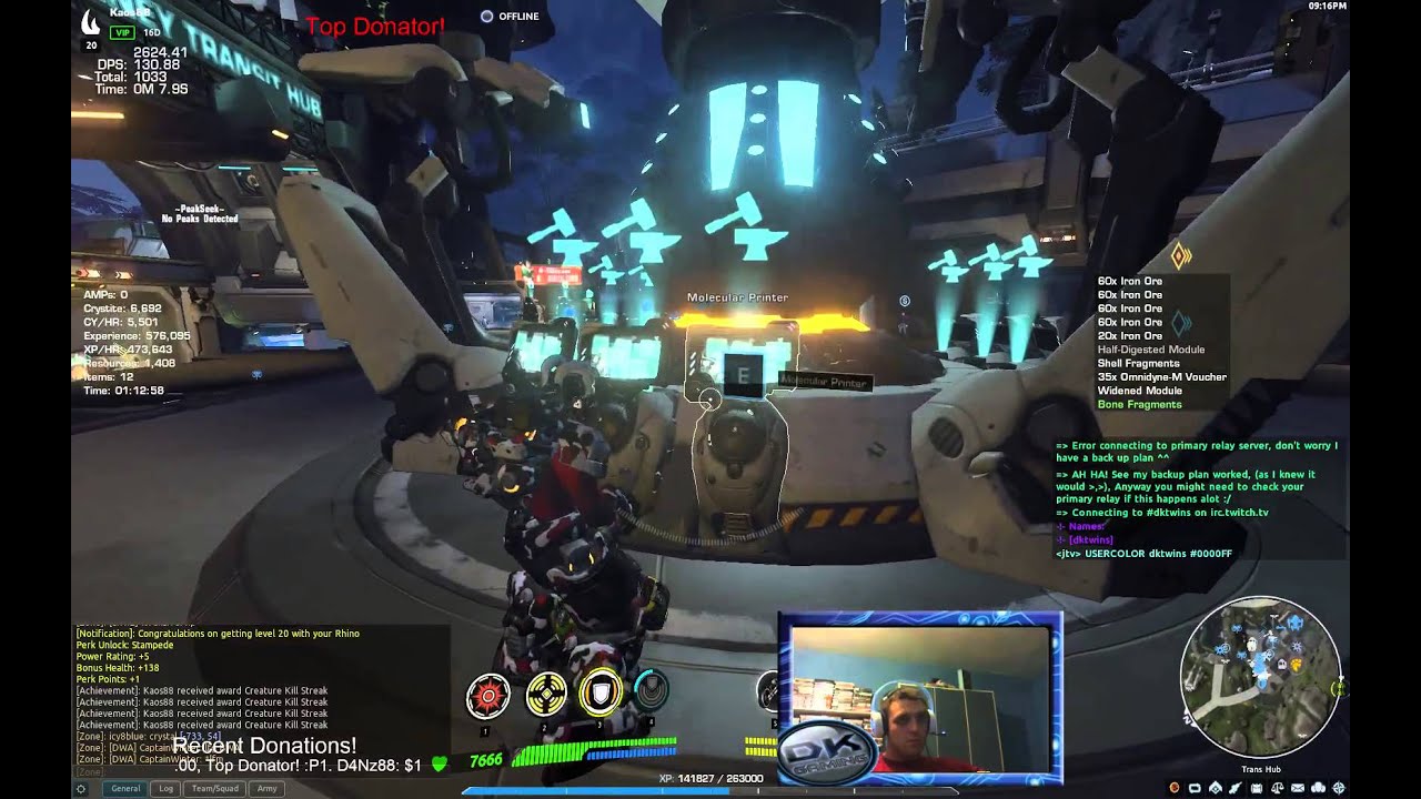 Firefall now lvling my Rhino ( Commander )