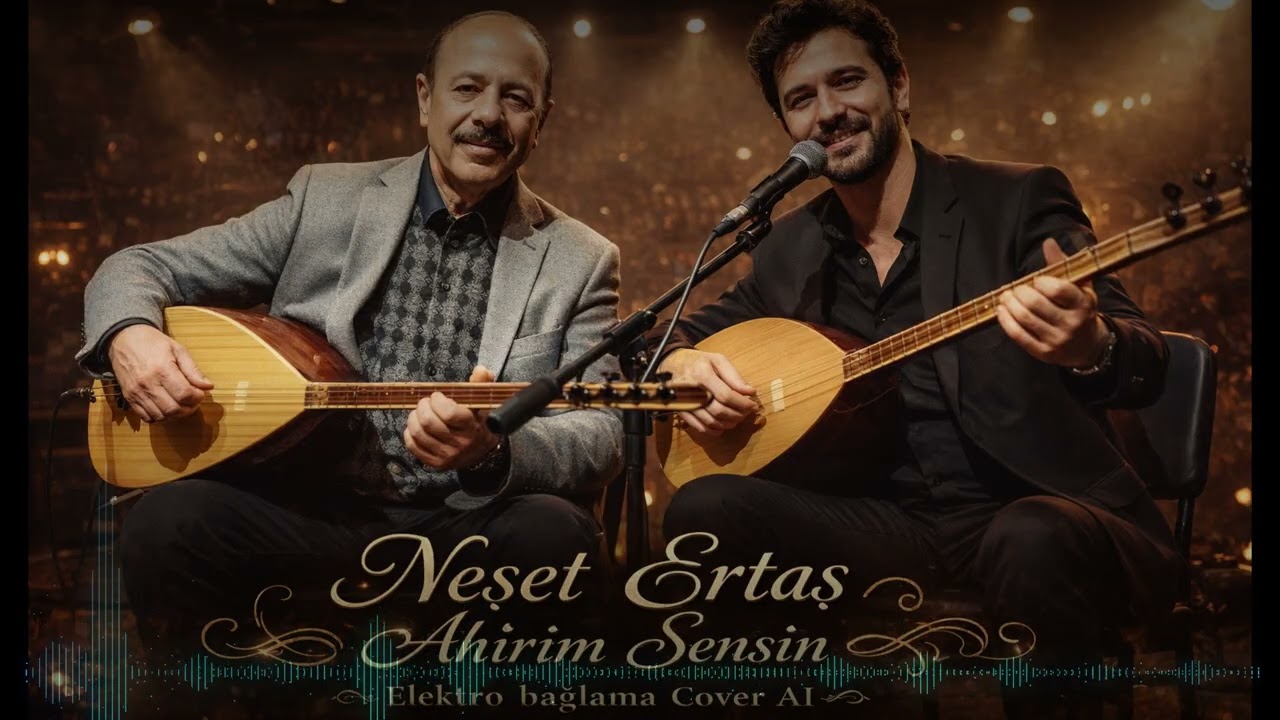 Neşet Ertaş | Ahirim sensin | Elektro bağlama Studio Cover Aİ müzik | Legend crazy music