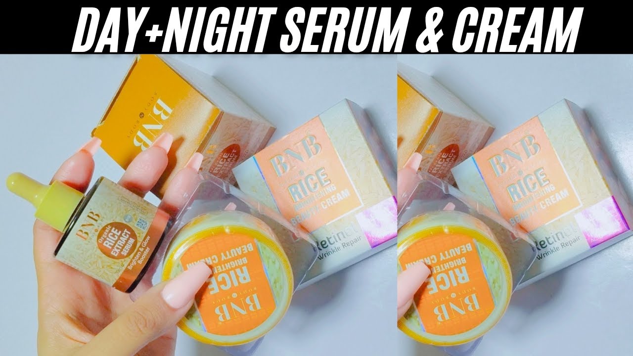 BNB Rice brightening beauty cream reviews ||BNB Rice Extract serum reviews ||BNB Rice products