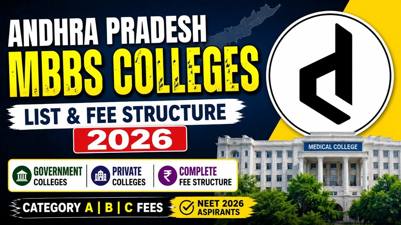 Andhra Pradesh Medical Colleges List & MBBS Fee Structure 2026 | Govt & Private Colleges | NEET 2026