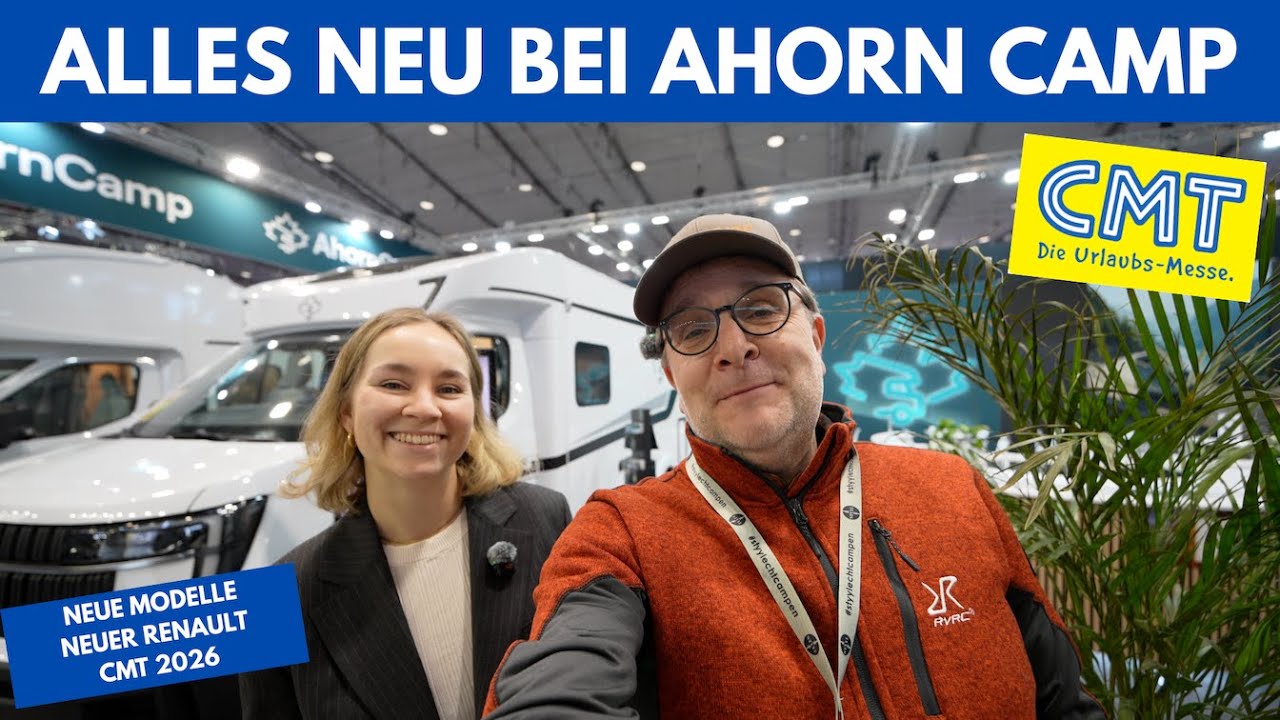 ALLES NEU! - Ahorn Camp - Neue Modellpalette - Messestand CMT 2026 Stuttgart