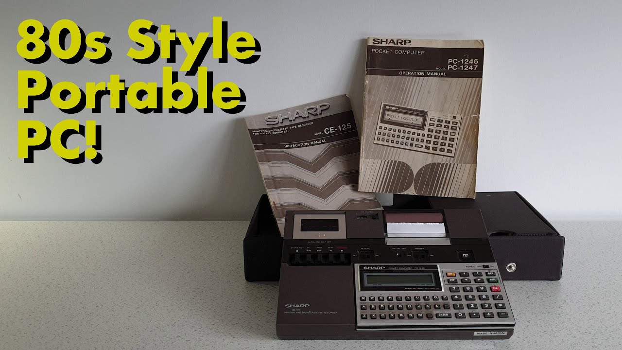 Sharp Pocket Computer and Expansion Dock - Retro Tech Retrospective