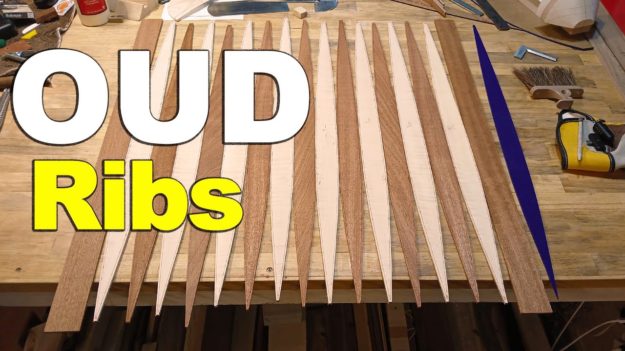 Make the Oud bowl Ribs ready - Cutting and Sanding