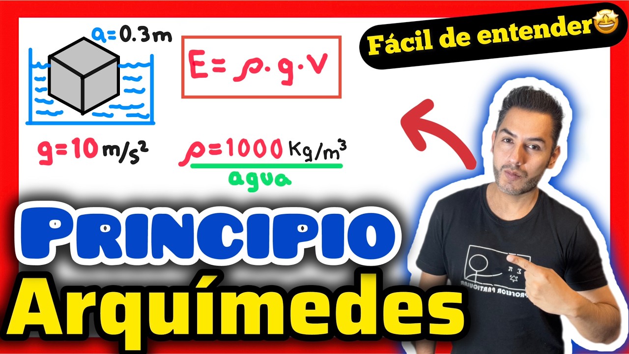✅PRINCIPIO de ARQUÍMEDES [ 𝙞𝙙𝙚𝙖𝙡 𝙥𝙖𝙧𝙖 𝙖𝙥𝙧𝙚𝙣𝙙𝙚𝙧 😎​🫵​💯​]FÍSICA Preparatoria